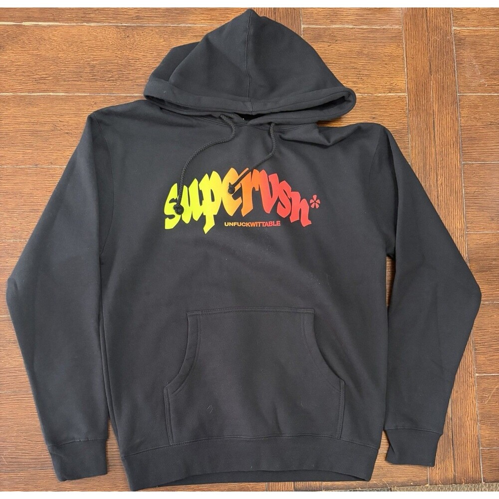 NWOT Heavyweight Supervsn Unfuckwittable Black Hoodie Size M